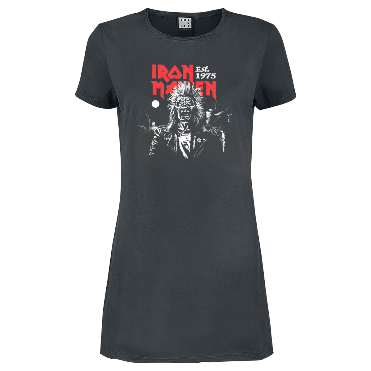 Iron Maiden 50th Eddie 2 Colour 1975 Ladies T-Shirt Dress