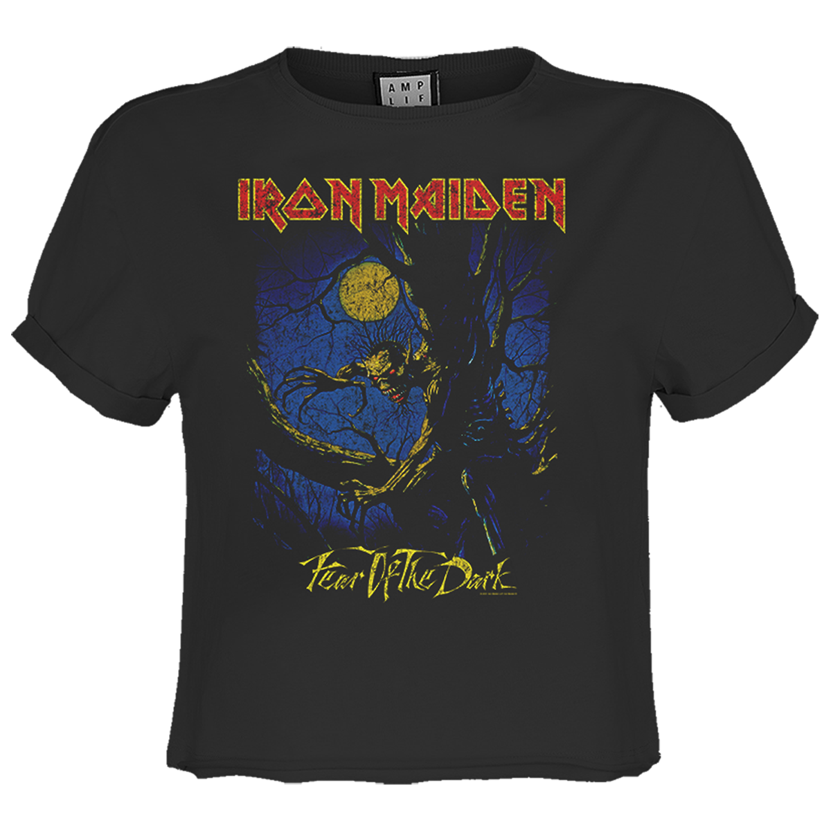 Iron Maiden Fear of the Dark Ladies Crop Top T-shirt