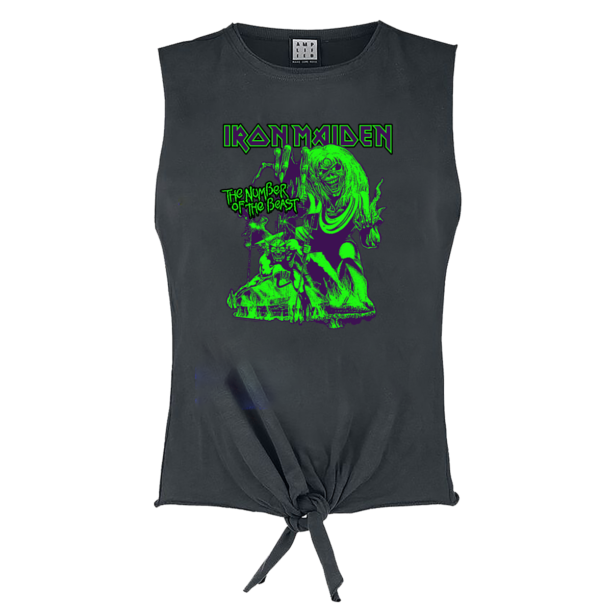 Iron Maiden Neon Beast Ladies Sleeveless Top T-shirt