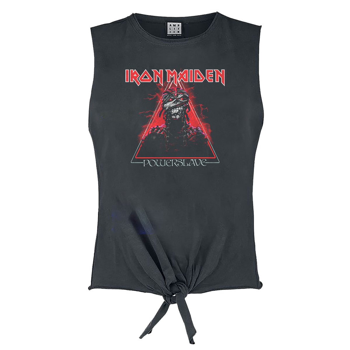 Iron Maiden Red Powerslave Ladies Sleeveless Top T-shirt