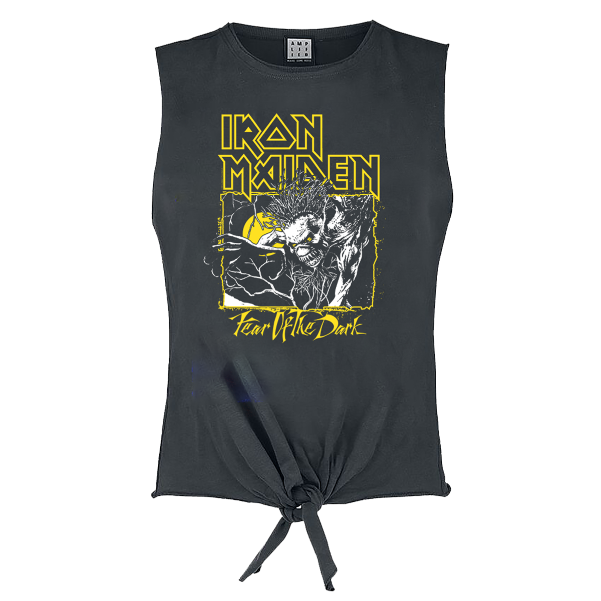 Iron Maiden Yellow Ladies Sleeveless Top T-shirt