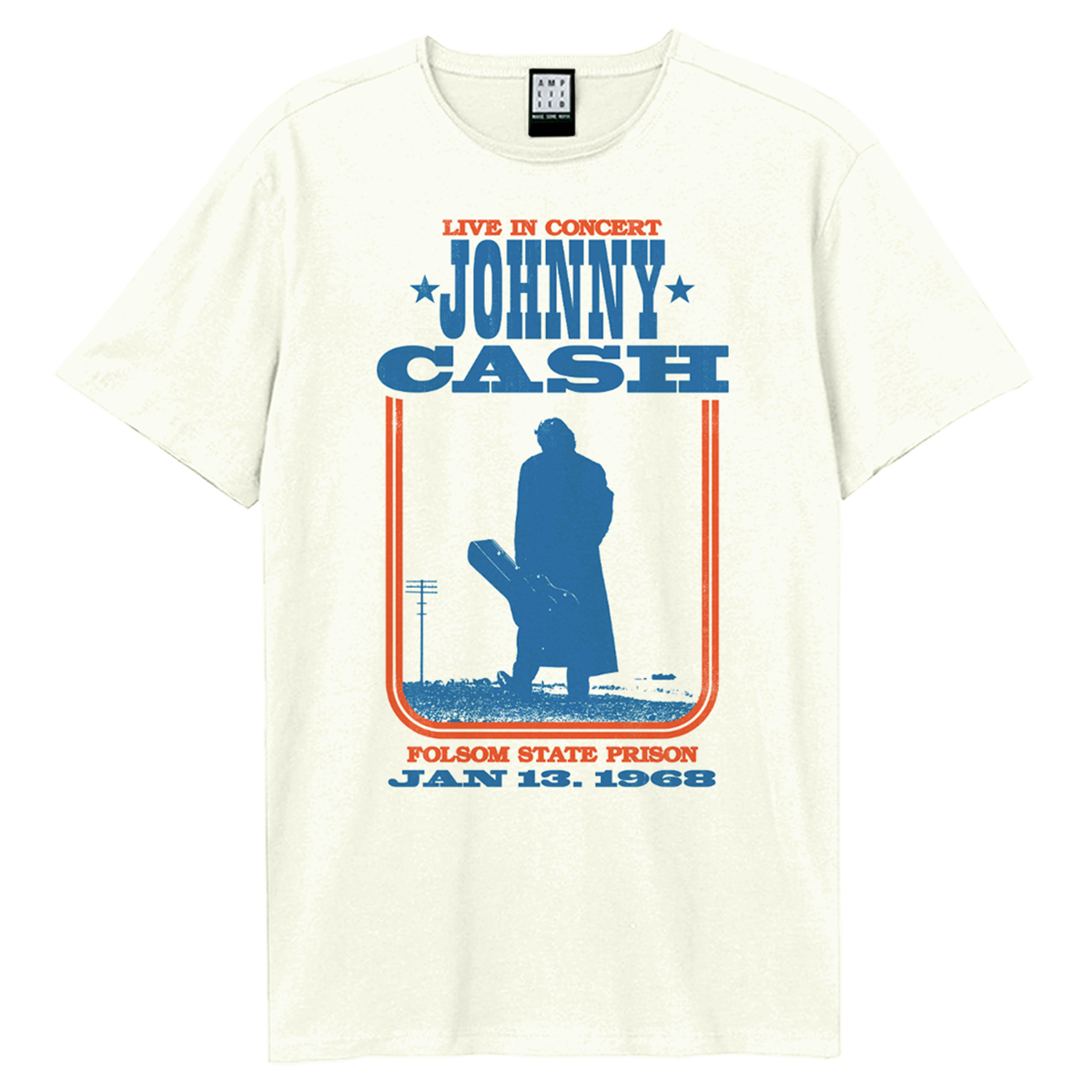 Johnny Cash Man In Black At Folsom T-Shirt