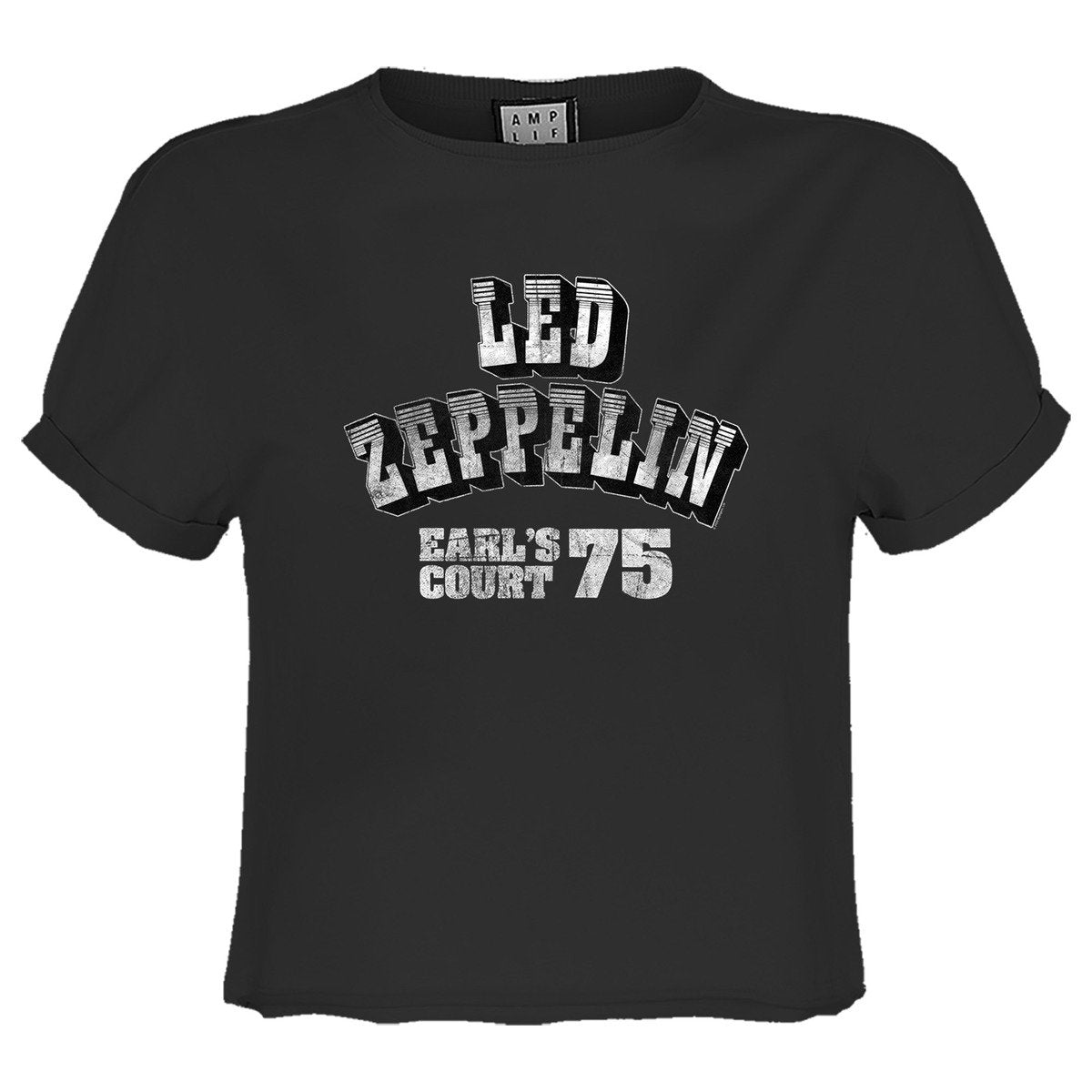 Led Zeppelin Earl's Court 75 Ladies Crop Tops T-Shirt
