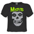 Misfits Neon Skull Ladies Crop Tee