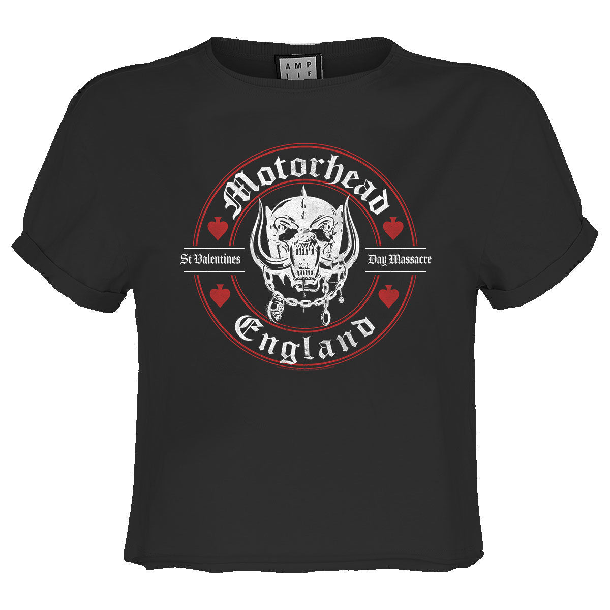 Motorhead St Valentines Day Massacre Ladies Crop Tee