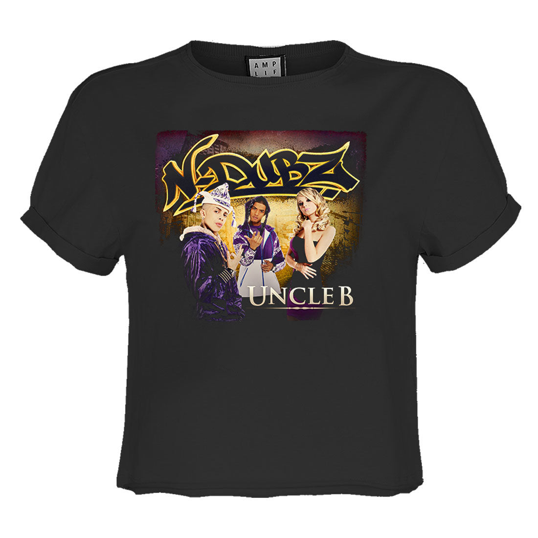 N-Dubz Uncle B Ladies Crop Top T-Shirt