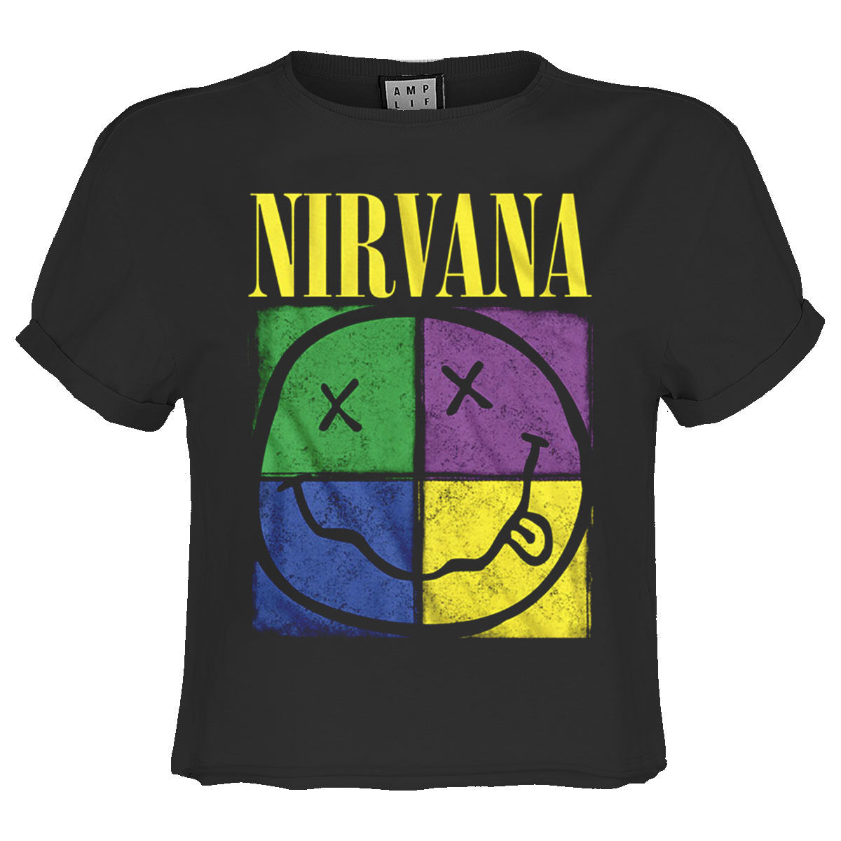 Nirvana Four Square Ladies Crop Top