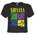 Nirvana Four Square Ladies Crop Top