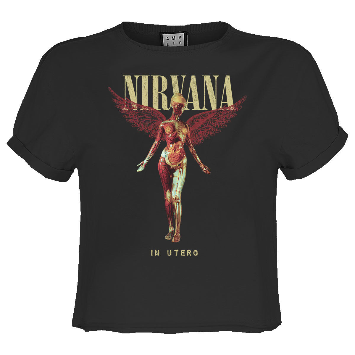 Nirvana In Utero Ladies Crop Tee