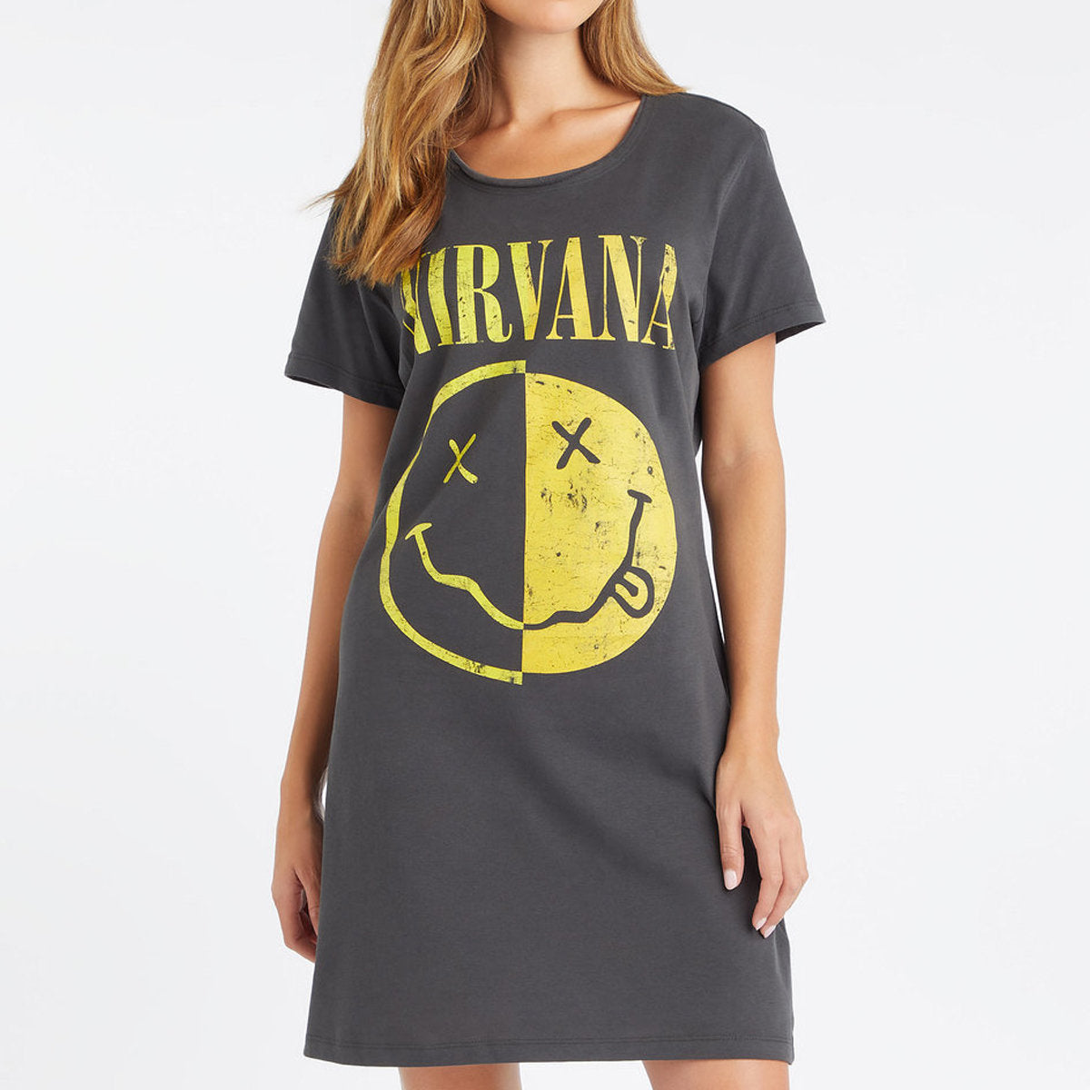 Nirvana Spliced T-Shirt Dress