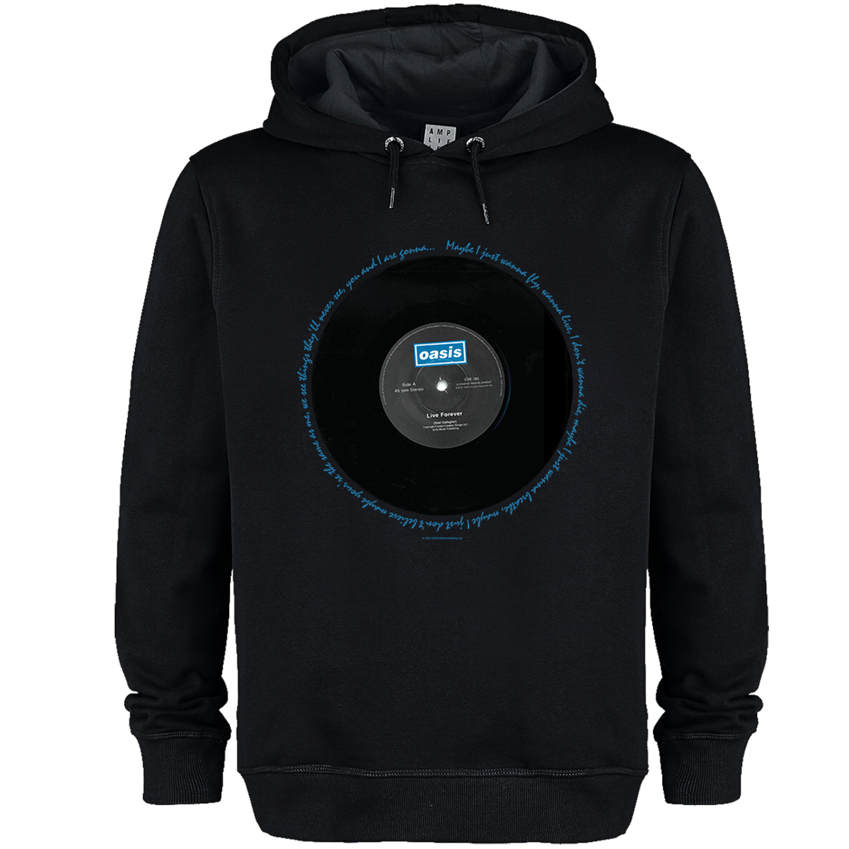 Oasis Live Forever Lyrics Hoodie T-Shirt