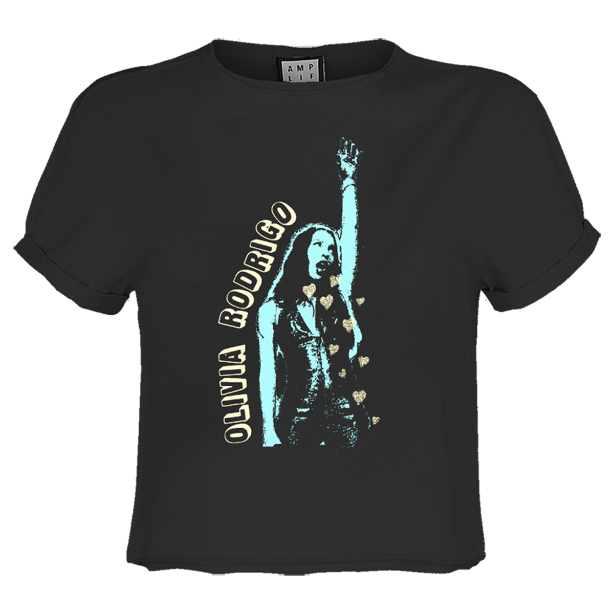 Olivia Rodrigo Hand Up Ladies Crop Top T-SHIRT