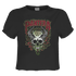 Pantera Fire Skull Ladies Crop Top T-Shirt