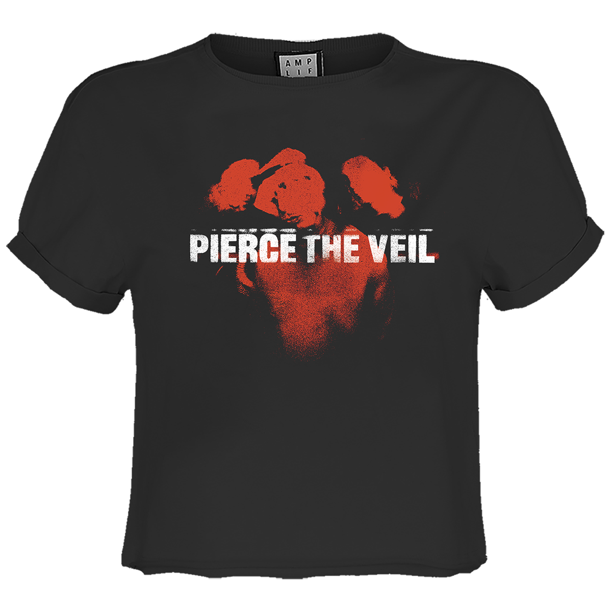 Pierce The Veil Red In The Face Ladies Crop Top T-Shirt