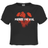 Pierce The Veil Red In The Face Ladies Crop Top T-Shirt