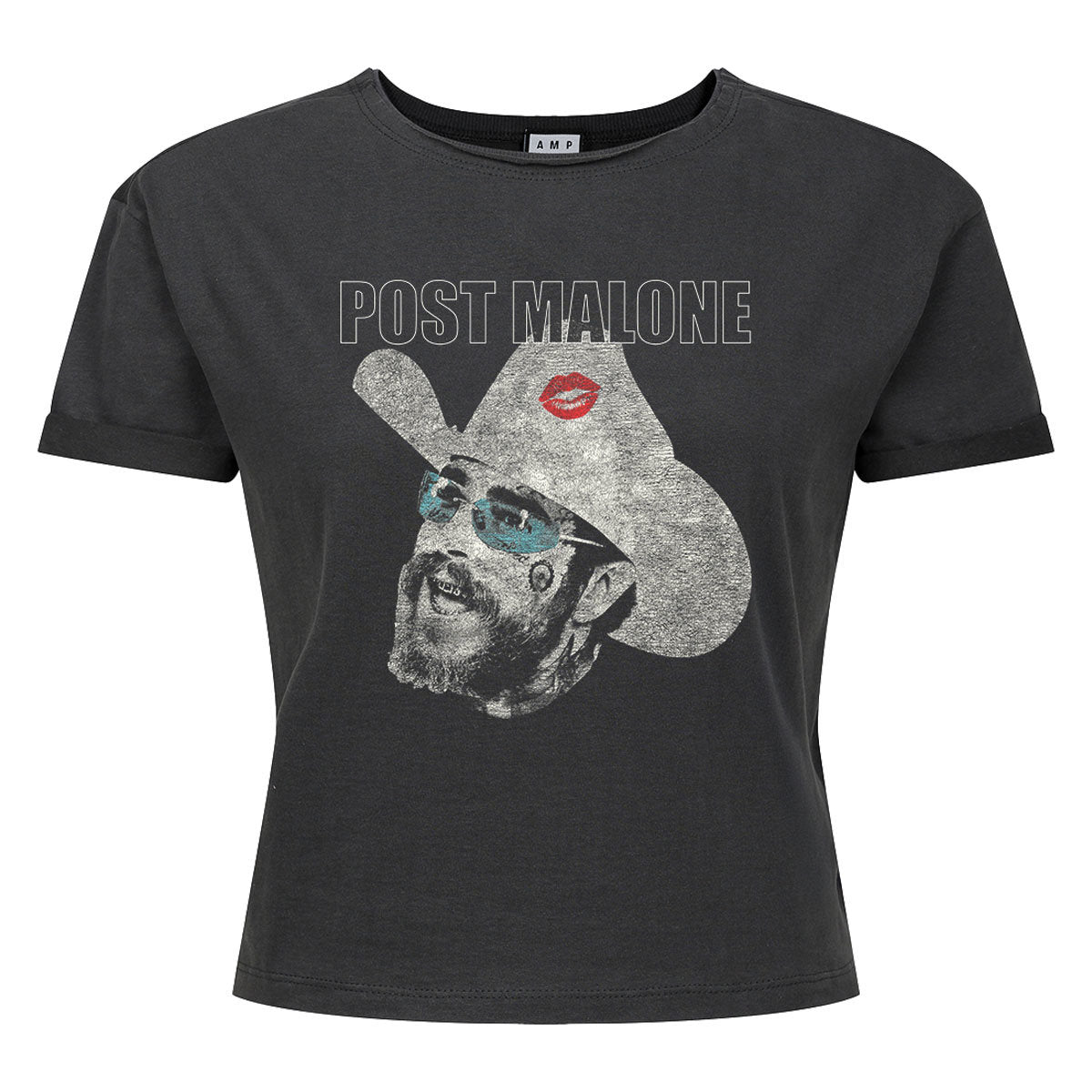 Post Malone Cowboy Kiss Ladies Crop Top T-Shirt