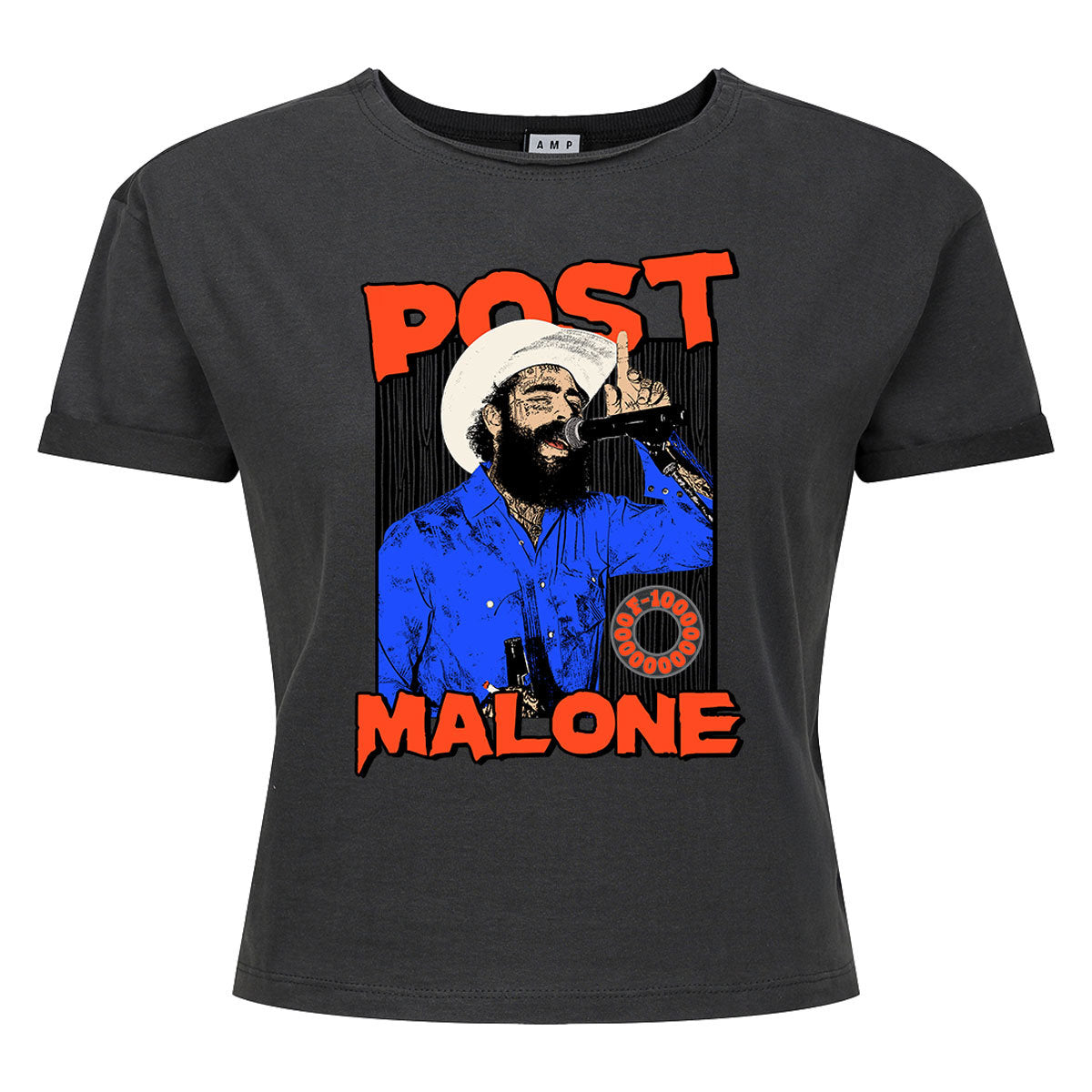 Post Malone Western Singer Ladies Crop Top T-Shirt