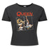 Queen 80's Poster Ladies Crop Top T-Shirt