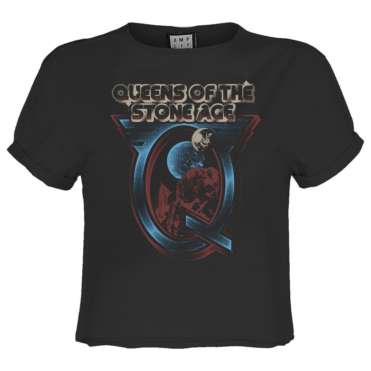 Queens Of The Stone Age Outer Space Ladies Crop Top