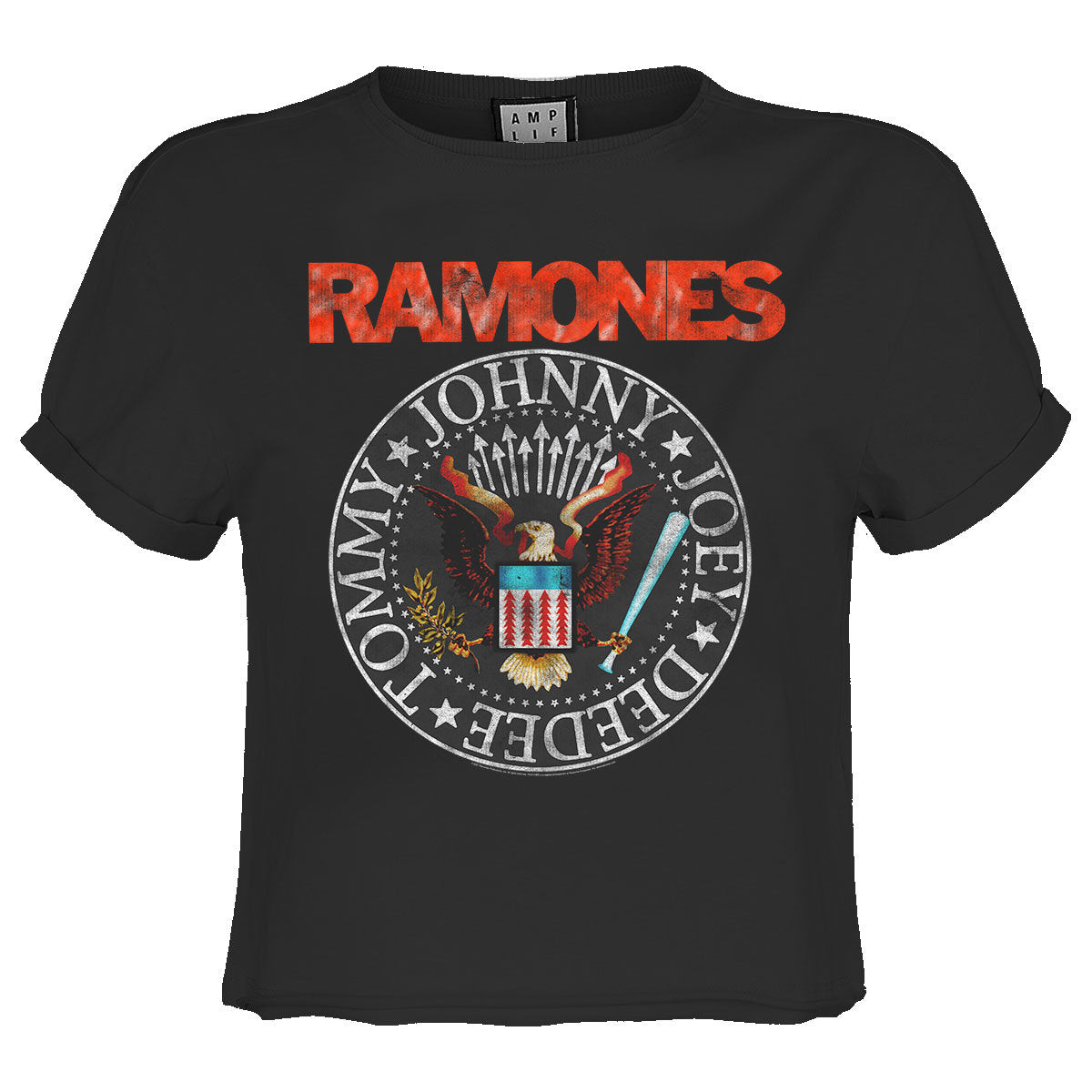 Ramones Vintage Seal Ladies Crop Top