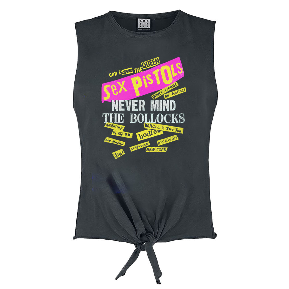 Sex Pistols Nevermind Stickies Ladies Sleeveless Top T-Shirt