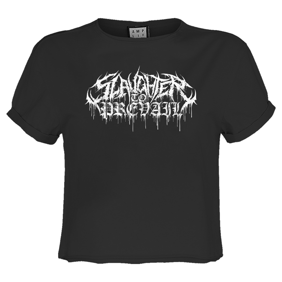 Slaughter to Prevail Metal Logo Ladies Crop Top T-Shirt