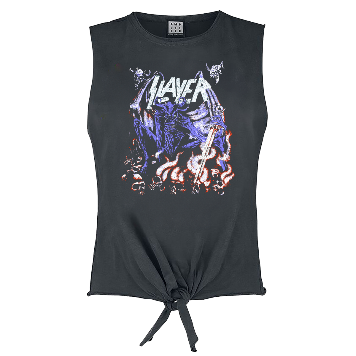 Slayer Neon Art Mineral Ladies Sleeveless Top T-Shirt