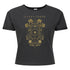 Sleep Token Caramel Floral Ladies Crop Top T-shirt