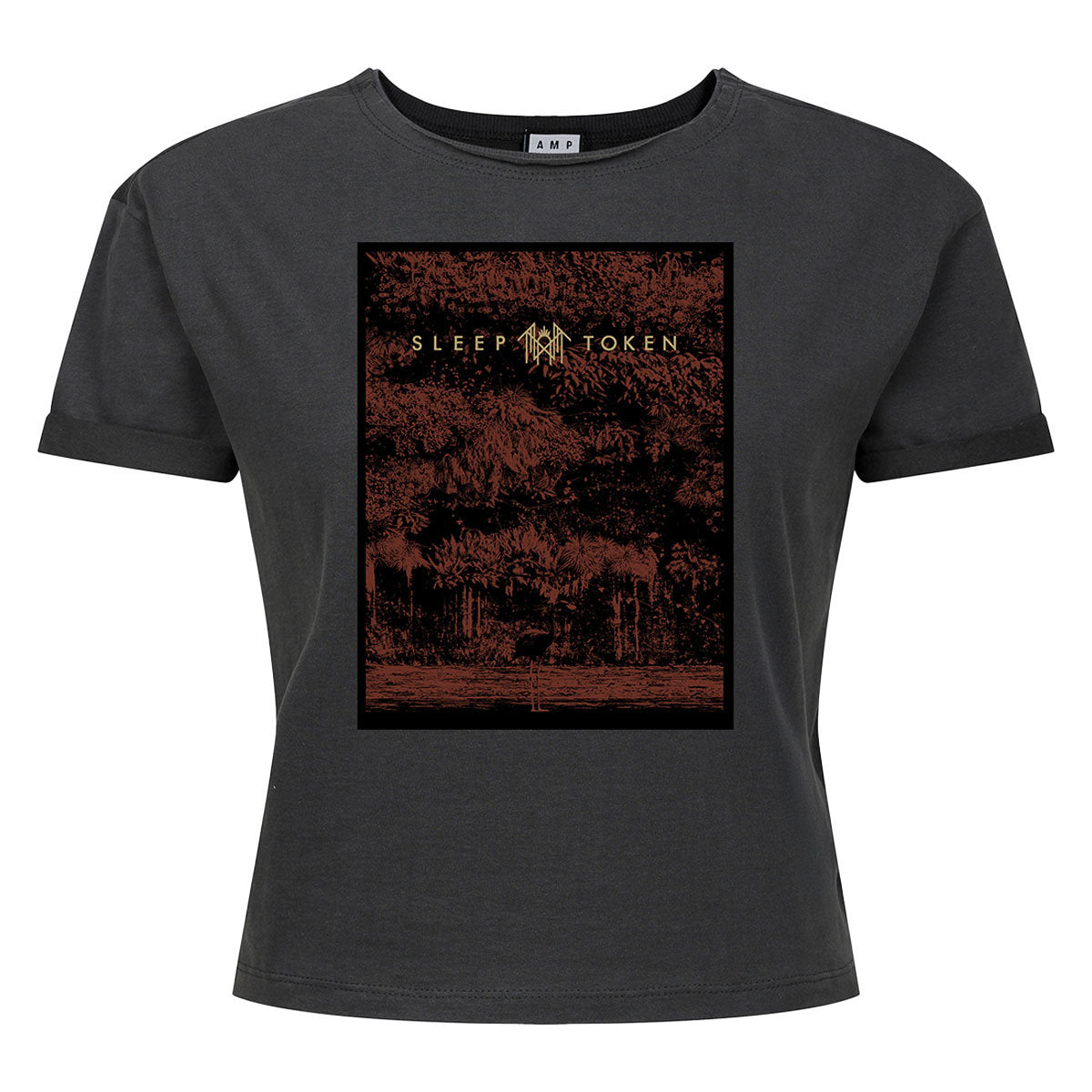 Sleep Token Flamingo Ladies Crop Top T-shirt