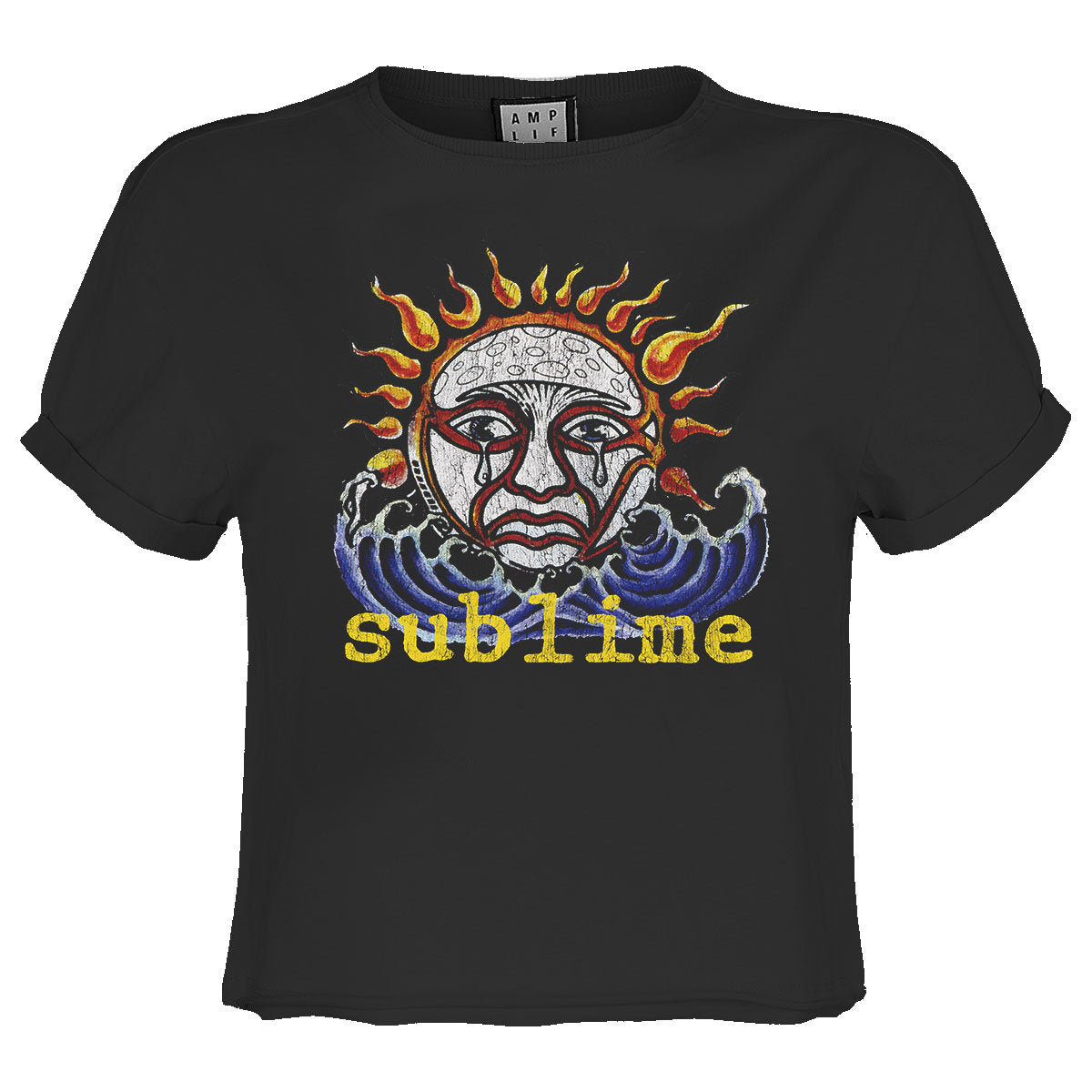 Sublime Ska Sun Logo Ladies Crop Top T-shirt