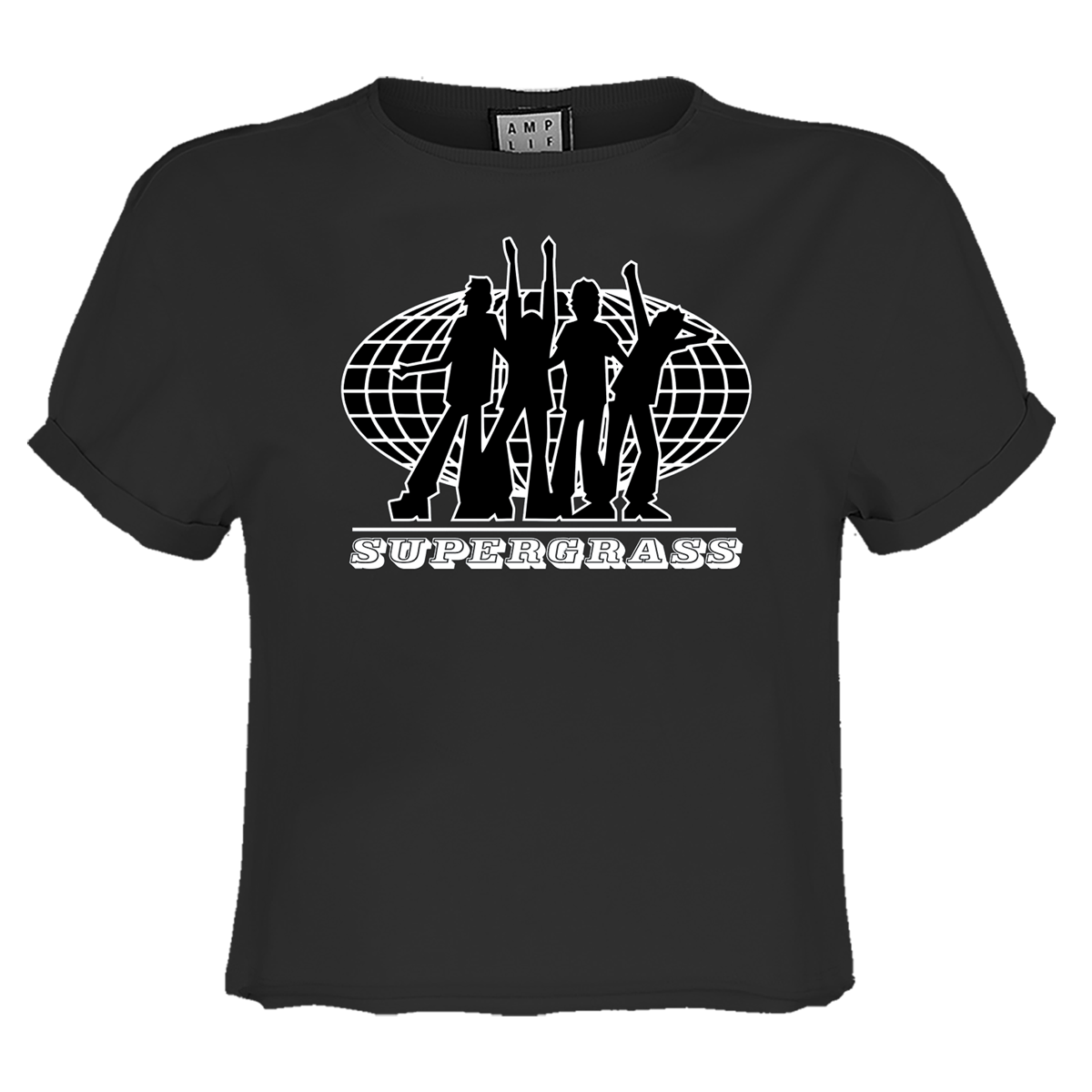 Supergrass 25 Logo Ladies Crop Top T-Shirt
