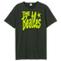 The Beatles Retro Logo Neon Green T-Shirt
