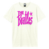 The Beatles Retro Logo Neon Pink T-Shirt