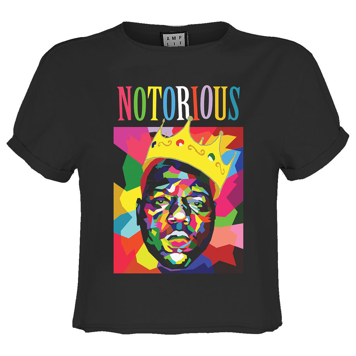 Notorious BIG Geo Crown Ladies Crop Top