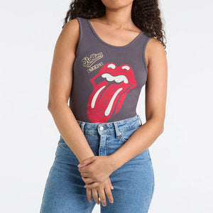 The Rolling Stones Autograph Tongue Ladies Bodysuit