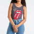 The Rolling Stones Autograph Tongue Ladies Bodysuit