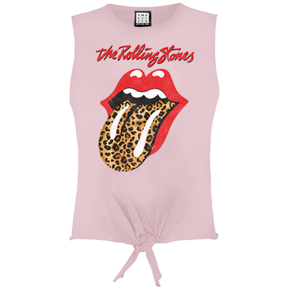 The Rolling Stones Leopard Tongue Ladies Sleeveless
