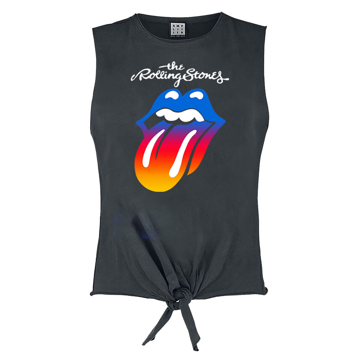 The Rolling Stones Rainbow Tongue Ladies Sleeveless T-Shirt