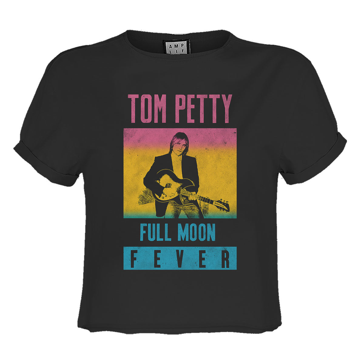 Tom Petty Full Moon Fever Ladies Crop Top T-shirt