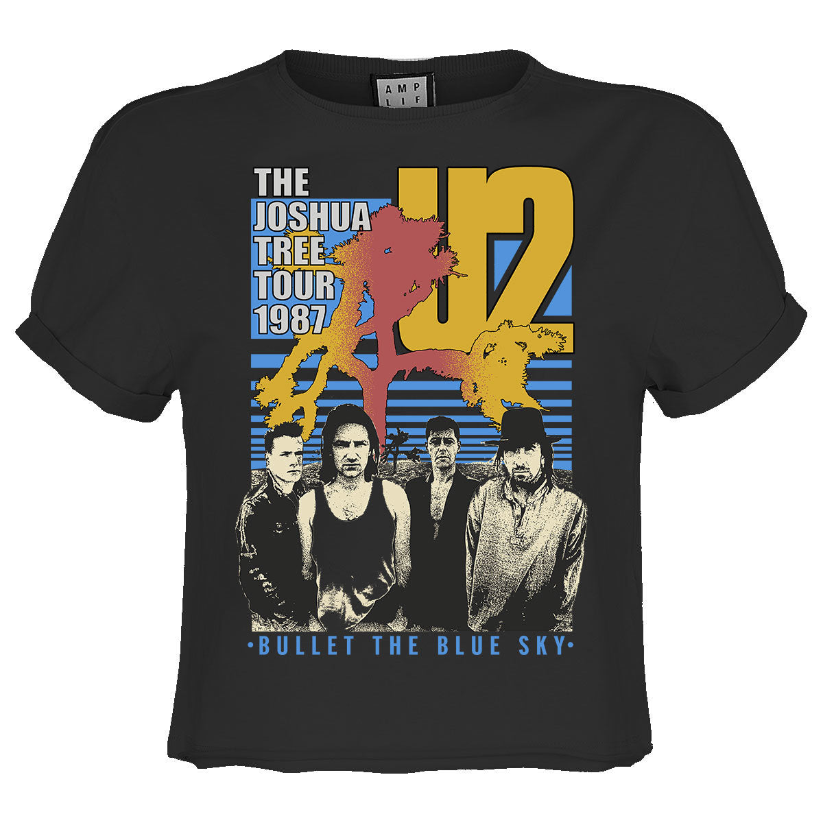 U2 Bullet The Blue Sky Ladies Crop Top