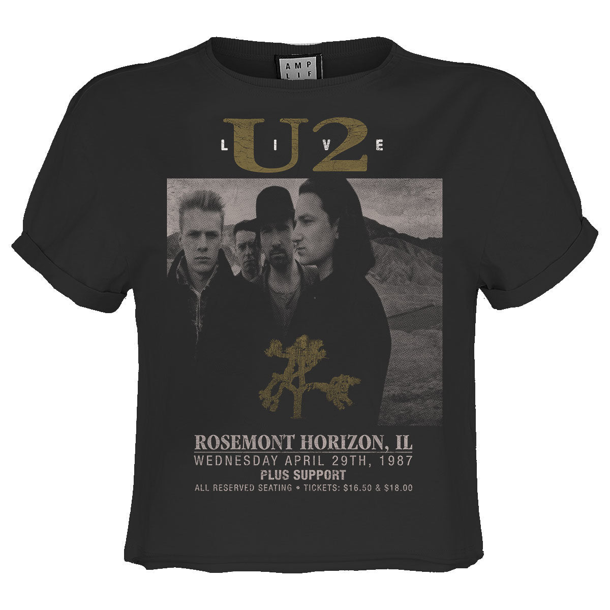 U2 Live Ladies Crop Top