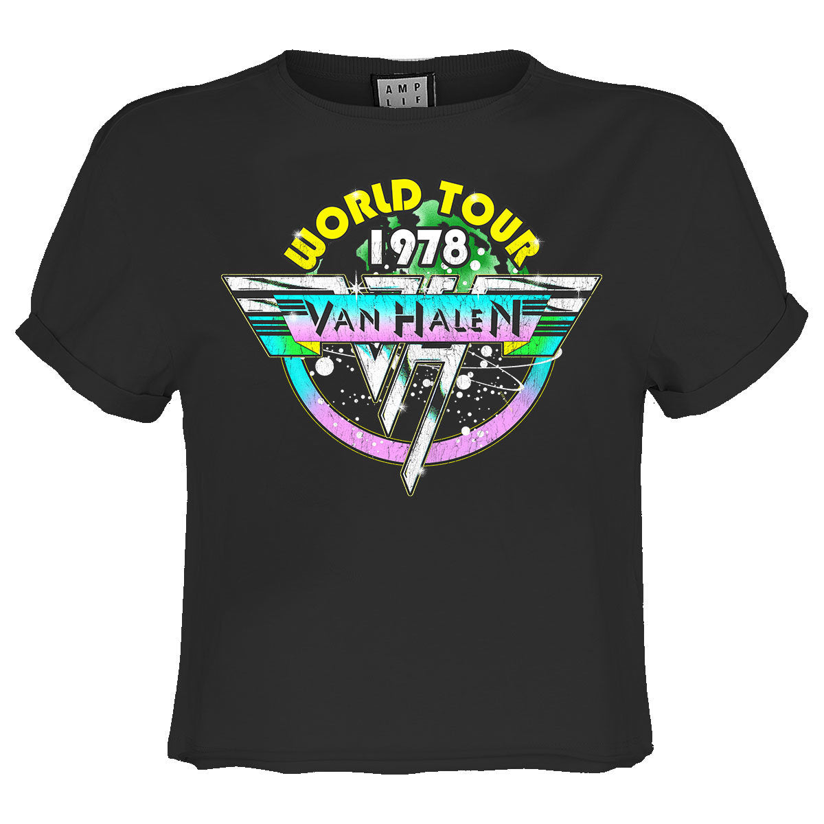 Van Halen World Tour 78 Ladies Crop Top