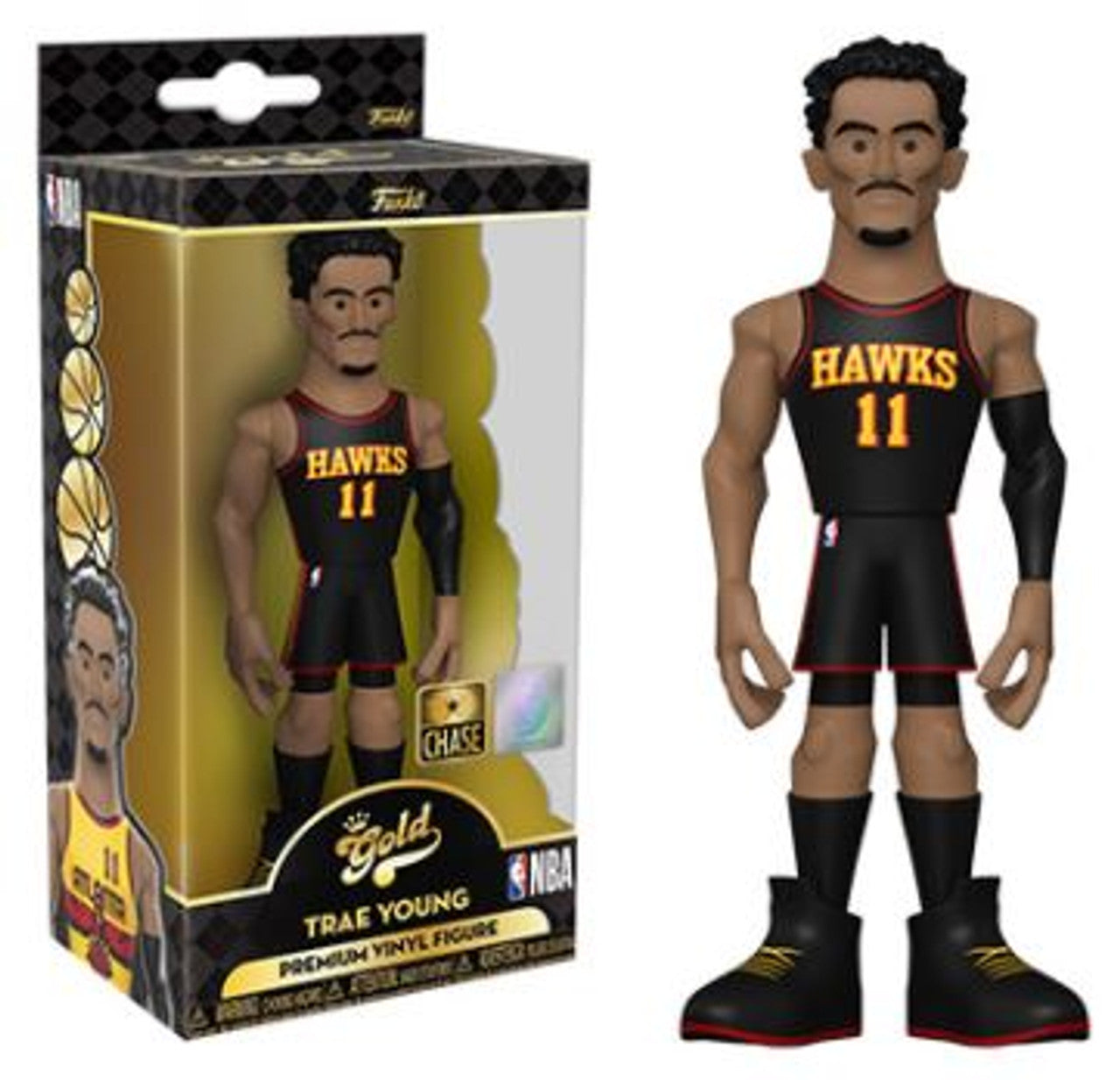 Gold 5" NBA CHASE Trae Young Atlanta Hawks Alternate Uniform