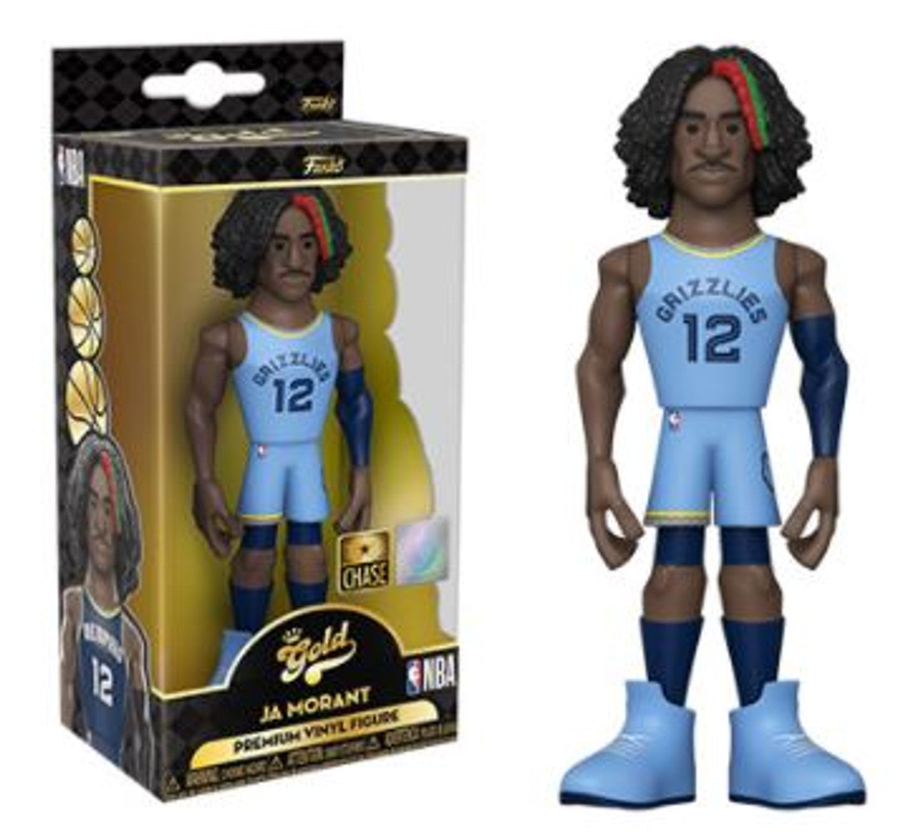 Gold 5" NBA CHASE Ja Morant Memphis Grizzlies Home Uniform