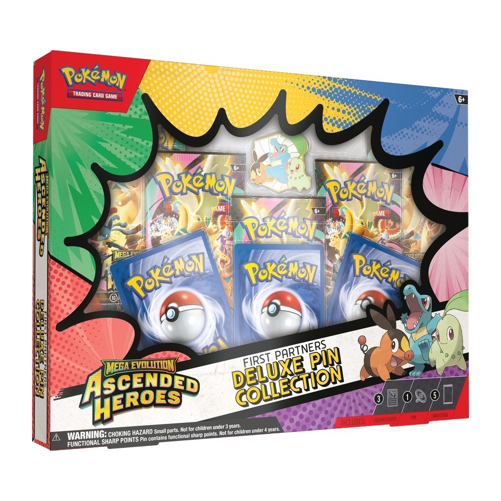 Pokemon Mega Evolution ME2.5 Ascended Heroes First Partners Deluxe Pin Collection Box