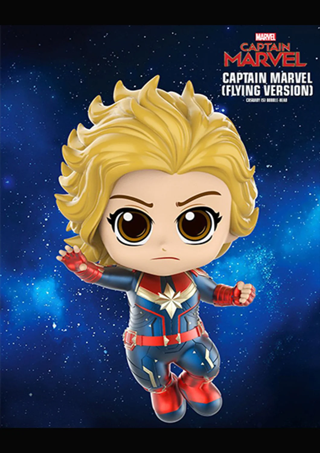 COSBABY CAPTAIN MARVEL FLYING VERSION BOBBLE-HEAD
