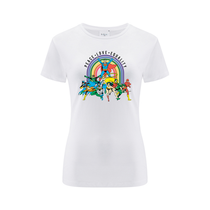 Justice League DC Biały T-Shirt