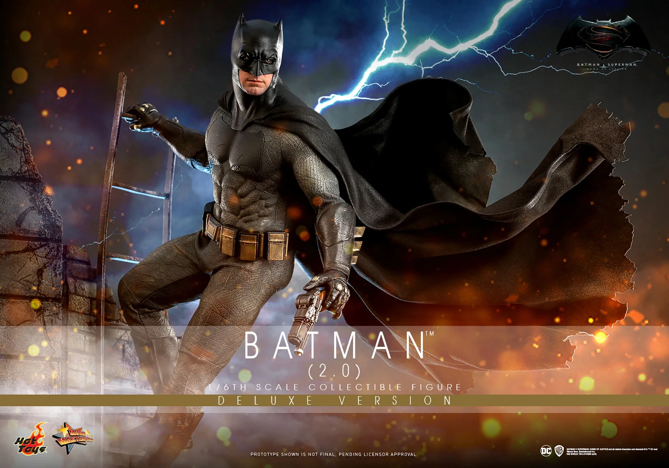 DC Comics Batman v Superman Dawn of Justice Batman 2.0 Deluxe Version 1/6 Scale 12" Collectible Figure