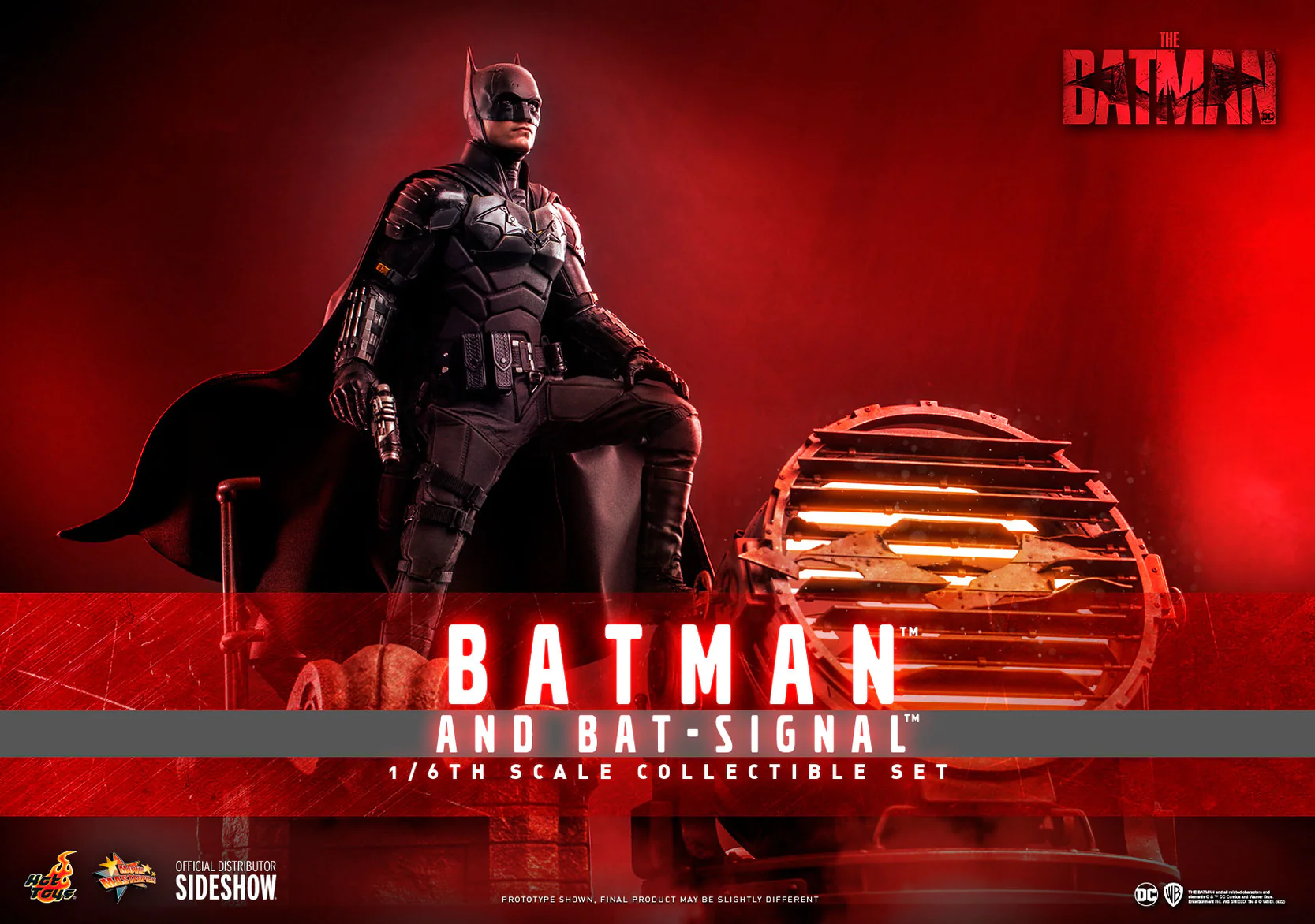 DC Comics The Batman Batman and Bat-Signal 1/6 Scale 12" Collectible Figure Set