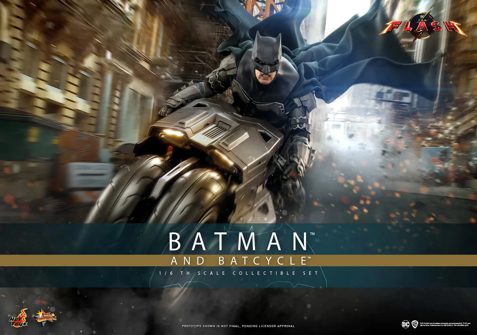 DC The Flash 2023 Batman and Batcycle 1/6 Scale 12